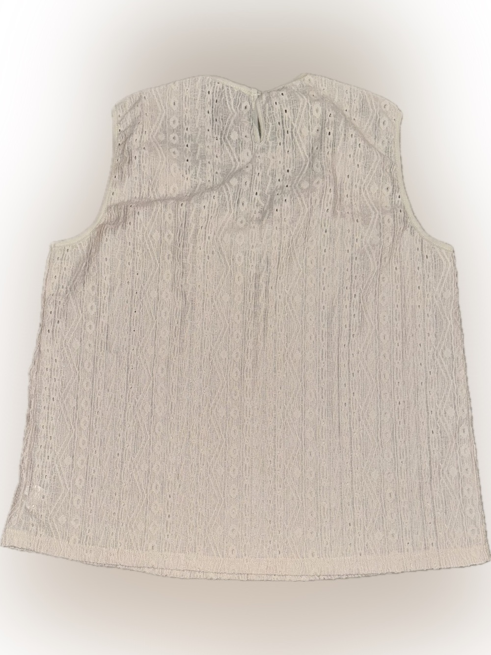 ☀️SHEIN Lace Detail Sleeveless Blouse - Cream - Picture 3 of 9